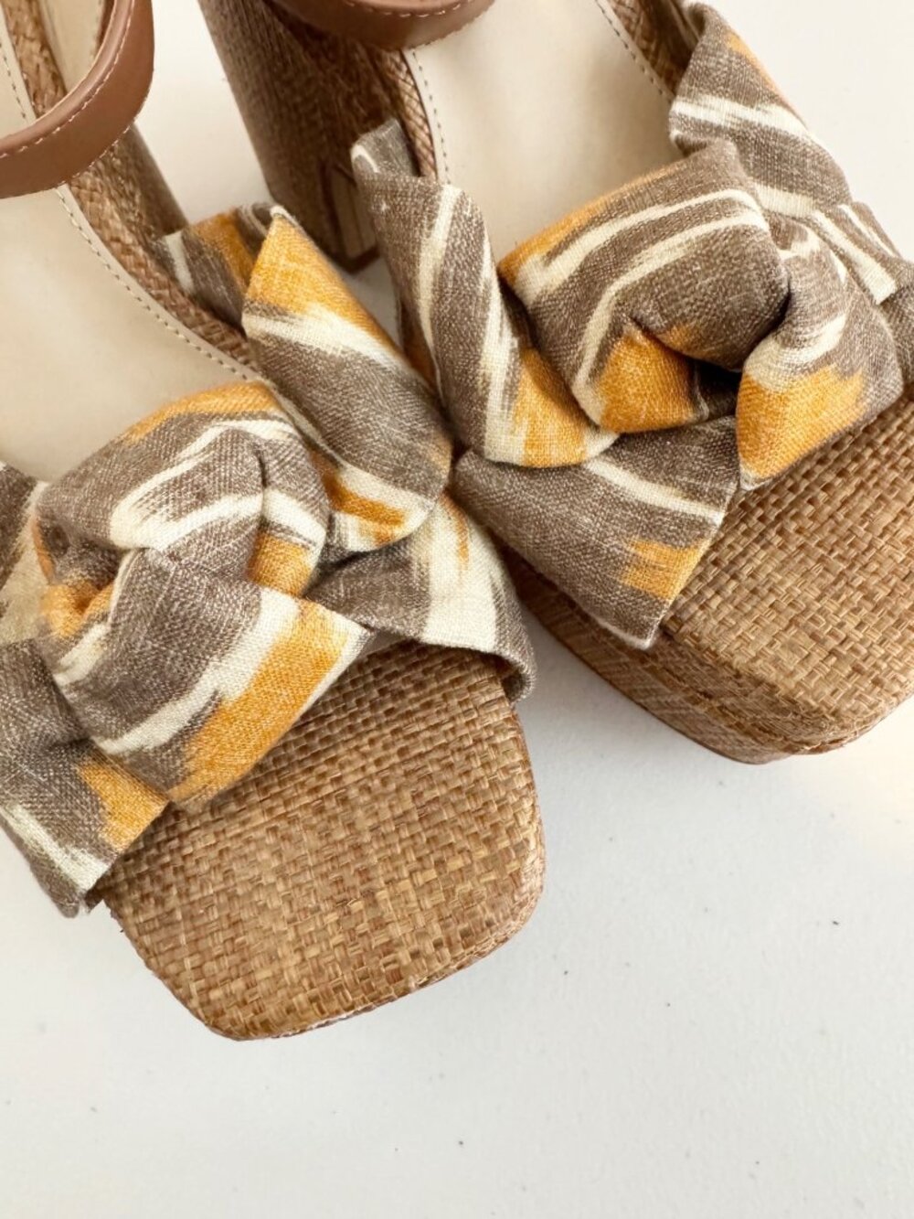Sam Edelman Theresa Platform Heel Strappy Sandals Summer Vacation Resort Boho 8 - Picture 11 of 13